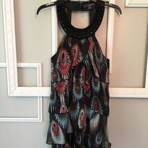 Peacock party dress